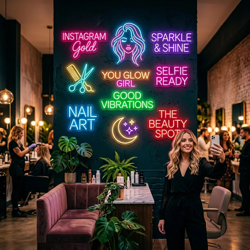 Top 10 Neon Signs for Salon Walls That Are Pure Instagram Gold - Ztylist