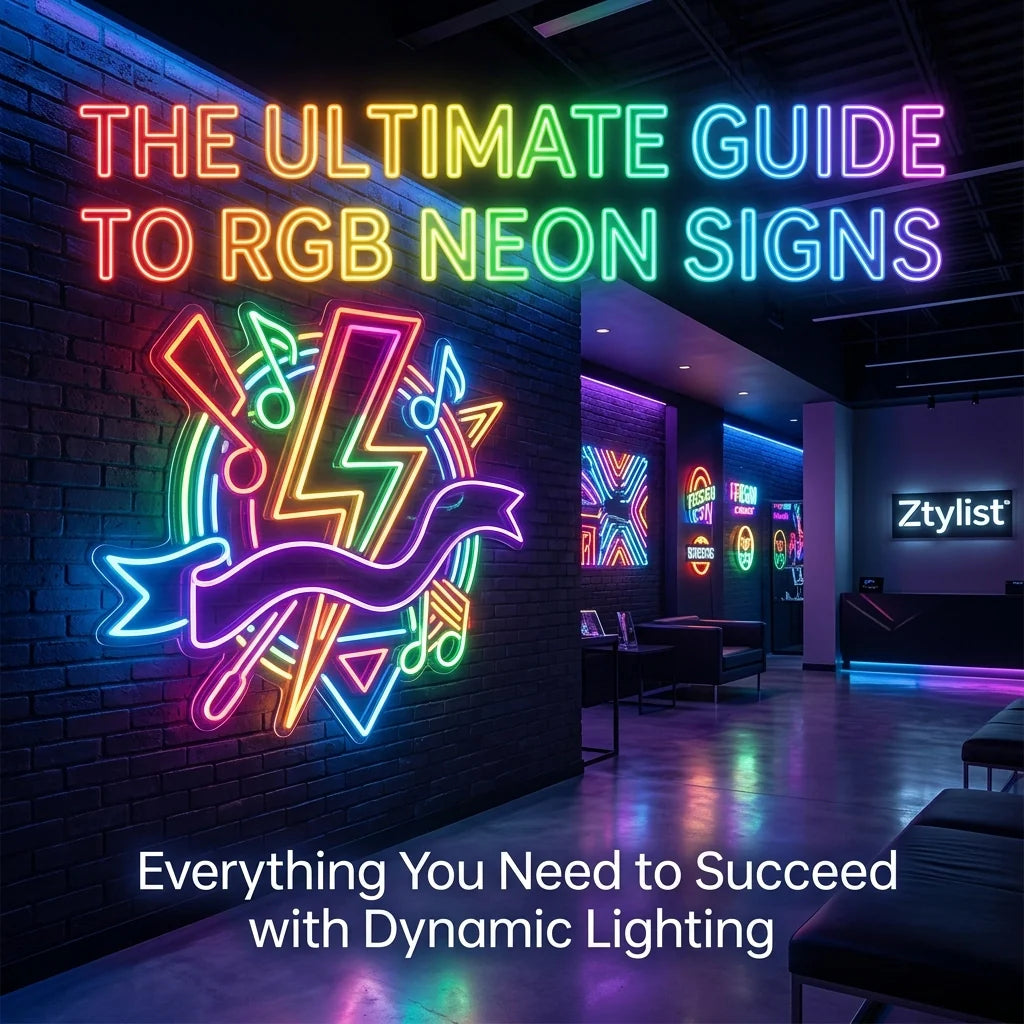 The Ultimate Guide to RGB Neon Signs: Everything You Need to Succeed with Dynamic Lighting - Ztylist