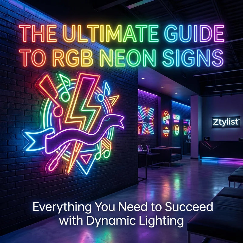 The Ultimate Guide to RGB Neon Signs: Everything You Need to Succeed with Dynamic Lighting - Ztylist