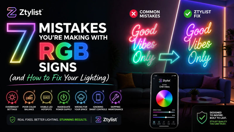 7 Mistakes You're Making with RGB Neon Signs (and How to Fix Your Lighting) - Ztylist