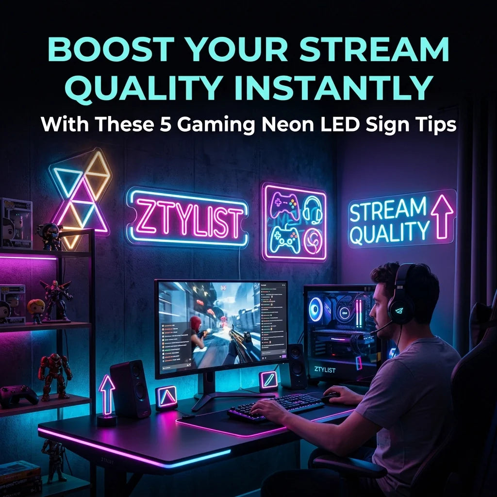 Boost Your Stream Quality Instantly with These 5 Gaming Neon LED Sign Tips - Ztylist