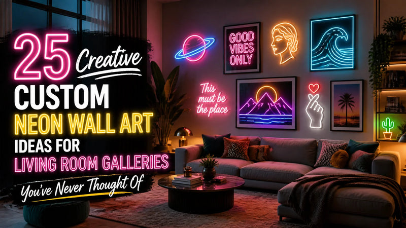 25 Creative Custom Neon Wall Art Ideas for Living Room Galleries You’ve Never Thought Of - Ztylist
