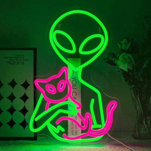 Alien Neon Invasion LED Sign Collection - Ztylist