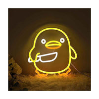 Cute Duck With Knife LED Neon Sign - Ztylist