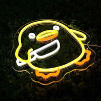 Cute Duck With Knife LED Neon Sign - Ztylist