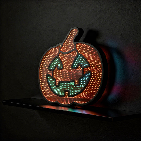 Halloween Pumpkin Infinity Mirror
