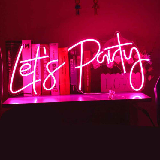 “Let’s Party” LED Neon Sign - Ztylist