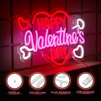 Happy Valentine’s Day LED Neon Sign - Ztylist