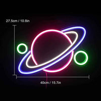 Saturn Planet LED Neon Sign - Ztylist