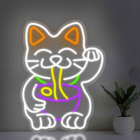Lucky Cat LED Neon Sign - Ztylist