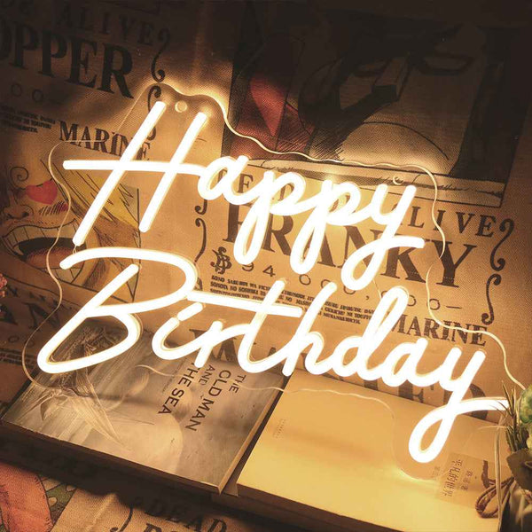 Happy Birthday LED Neon Sign - Ztylist