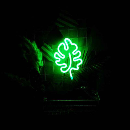 Green Tree Leaf LED Neon Light - Ztylist
