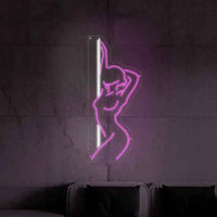 Sexy Girl Neon Sign Custom Art Neon Sign Led Neon Light Sign Bedroom Bar Wall Decor Female Elegant Gesture Neon sign