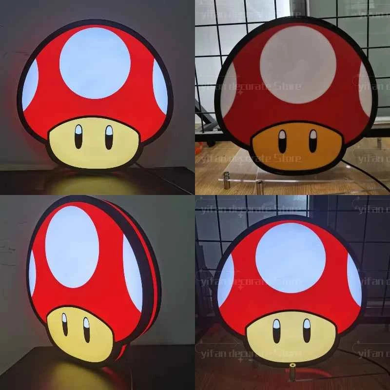 Mushroom LED Lightbox Sign - 3D night light