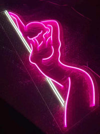 Sexy Girl Neon Sign Custom Art Neon Sign Led Neon Light Sign Bedroom Bar Wall Decor Female Elegant Gesture Neon sign