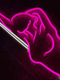 Sexy Girl Neon Sign Custom Art Neon Sign Led Neon Light Sign Bedroom Bar Wall Decor Female Elegant Gesture Neon sign