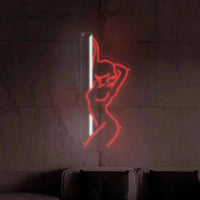 Sexy Girl Neon Sign Custom Art Neon Sign Led Neon Light Sign Bedroom Bar Wall Decor Female Elegant Gesture Neon sign