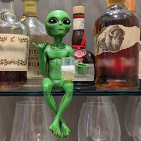 Beer-Drinking Alien Statue