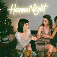 Henna Night LED Neon Sign Wedding Neon Signs Bridal Decoration for Wedding Bedroom Party Room Wall Art Party Decor Neon Led Sign