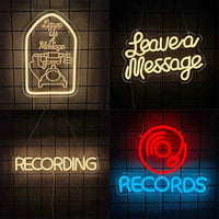 Leave a Message Neon Sign for Wall Decor,Neon Guestbook Sign for Wedding Shop Business Desk Decor Reception Welcome Led Sign
