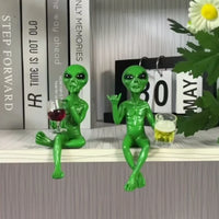 Beer-Drinking Alien Statue