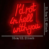 Modern LED Neon Letter Sign Wall Mounted Light For Room Aesthetic Decor Party Bar Festival Surprise Gift