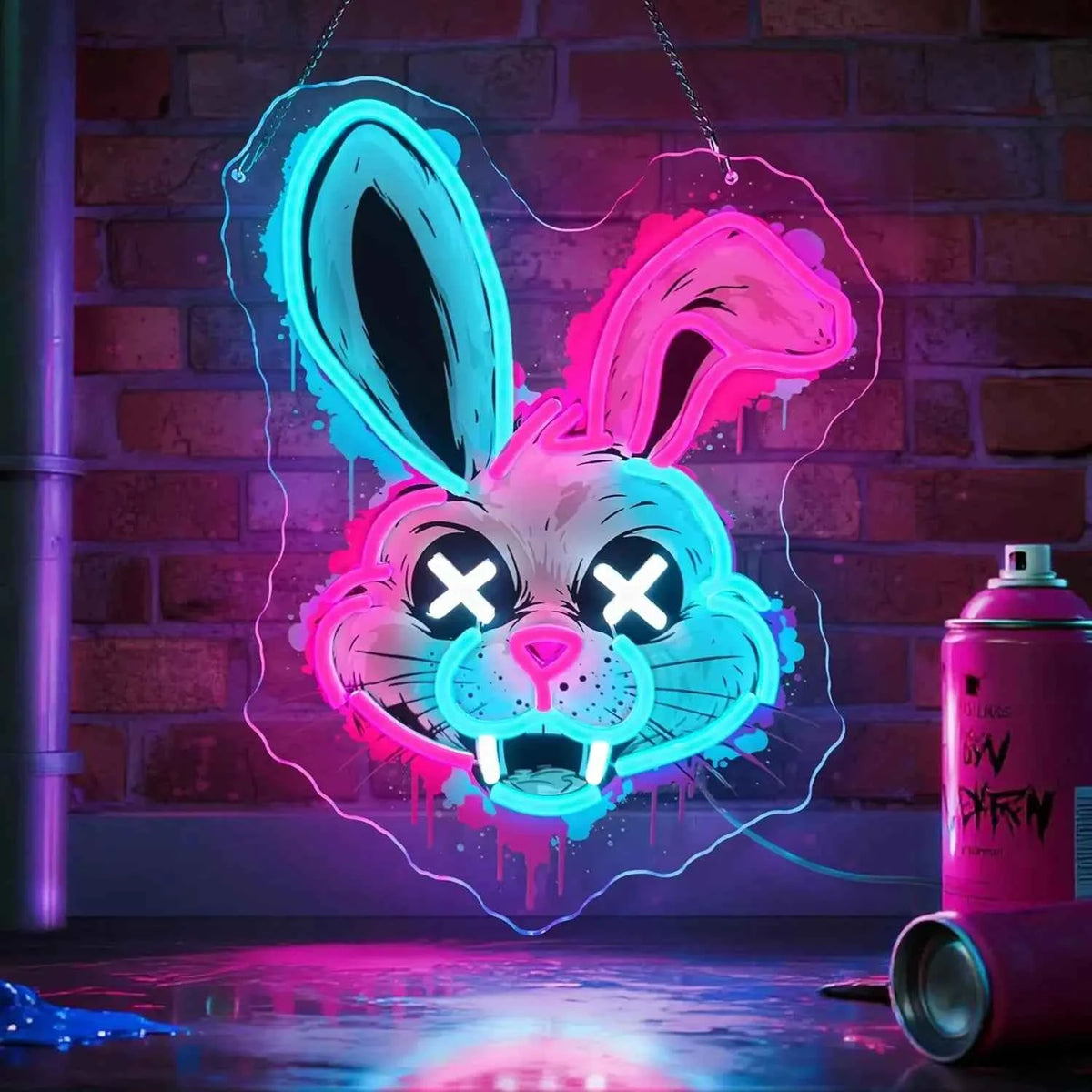 Evil Bunny LED Neon Sign