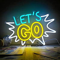 Let's Go LED Neon Sign