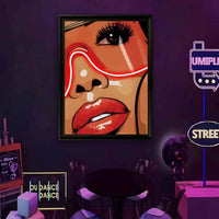 Graffiti Style Wall Painting USB Powered LED Neon Light Music Studio Bar Party Gaming Room Bedroom Decoration Birthday Gift