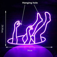 Falling Man Neon Sign USB Dimmable Neon Light for Wall Decor Bedroom Home Bar Man Cave Game Room Party Gift for Boys