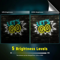 Let's Go LED Neon Sign
