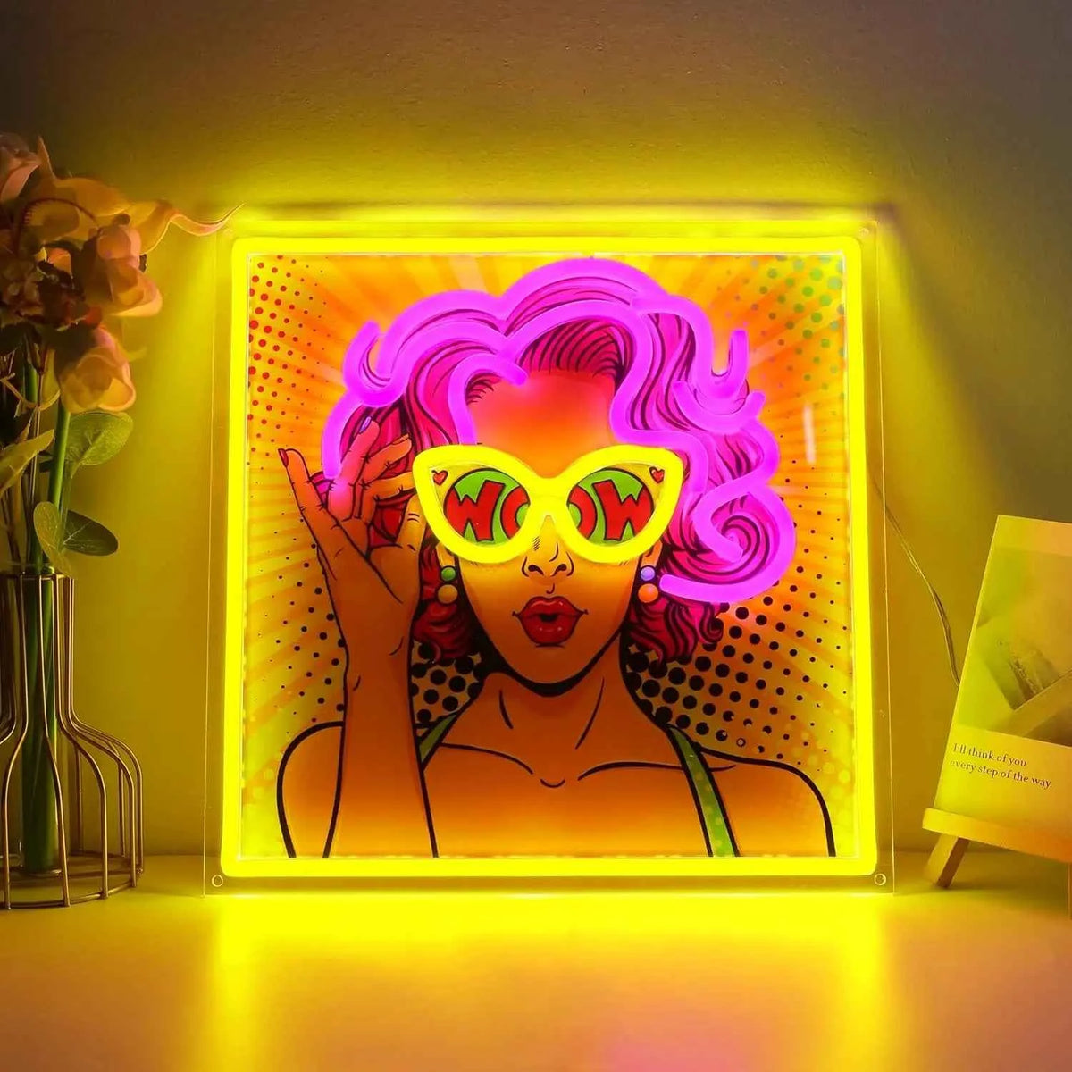 WOW I'll Think Of You LED Neon Sign