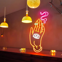 Lonely Hand & Eye LED Neon Sign