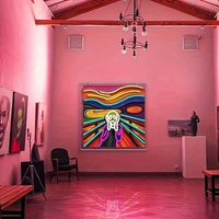 Scream Neon Light Sign USB Dimmable LED Neon Sign for Bedroom Club Bar Game Room Man Cave Party Gifts Wall Art Decoration Gifts