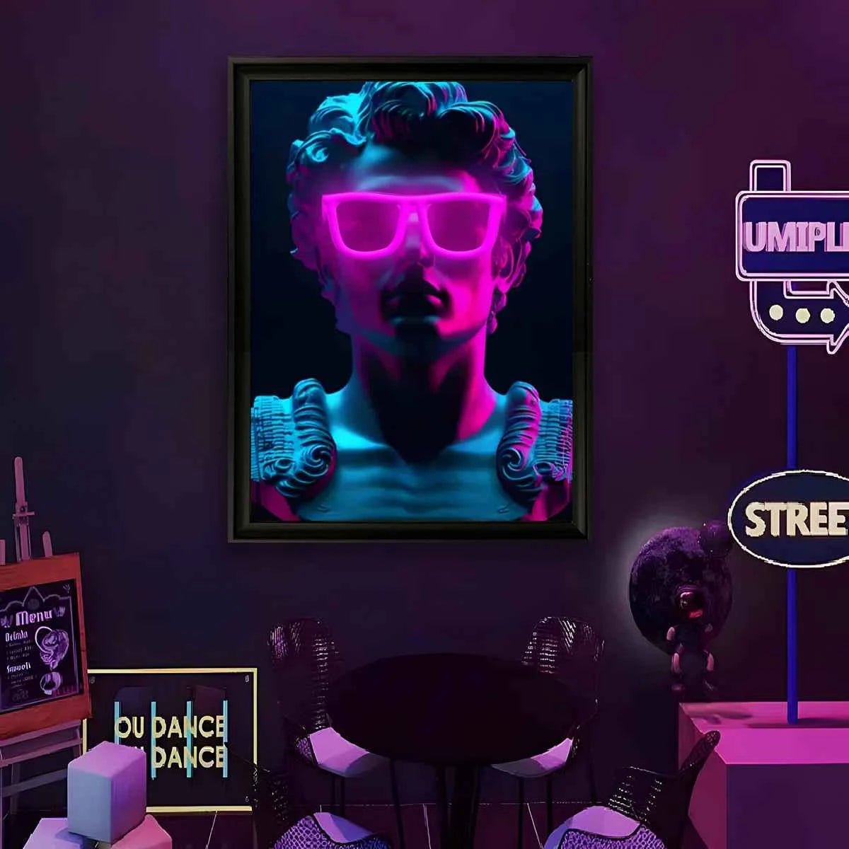 Trendy Girl LED Neon Wall Art
