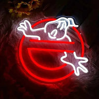 Ghost Neon Sign USB Powered LED Wall Decoration Switch Control Perfect for Bedroom Game Room Holiday Party Bar Scene Decoration