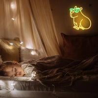 Cool Capybara LED Neon Sign