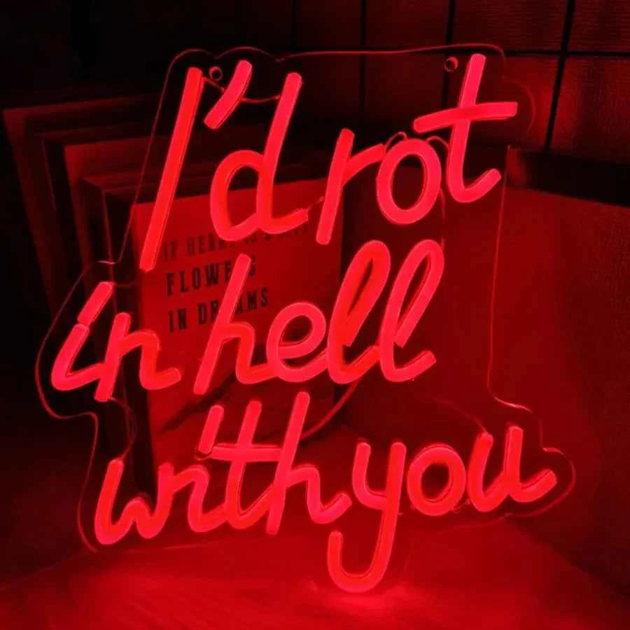 Modern LED Neon Letter Sign Wall Mounted Light For Room Aesthetic Decor Party Bar Festival Surprise Gift