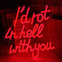 Modern LED Neon Letter Sign Wall Mounted Light For Room Aesthetic Decor Party Bar Festival Surprise Gift