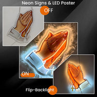 Praying Hands LED Neon Sign