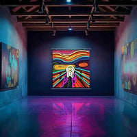Scream Neon Light Sign USB Dimmable LED Neon Sign for Bedroom Club Bar Game Room Man Cave Party Gifts Wall Art Decoration Gifts