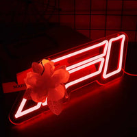 Racing Neon Signs USB Dimmable LED Neon Lights for Racing Sports Man Cave Beer Bar Garage Art Wall Decor Birthday Party Gifts