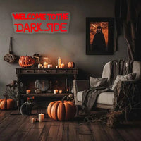 Welcome to the Dark Side Neon Signs for Wall Decor Sci-Fi Movie Inspired Light for Game Rooms Man Cave Bars Wall Decor
