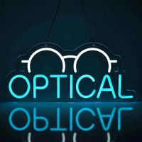 Optical Glasses Neon Light LED Neon Sign USB Dimmed Wall Decor for Eye Clinic Bedroom Office Shop   Store Gift for Kid Friend