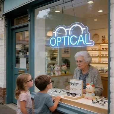 Optical Glasses LED Neon Sign – image 5