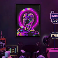 Trendy Girl LED Neon Wall Art