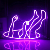 Falling Man Neon Sign USB Dimmable Neon Light for Wall Decor Bedroom Home Bar Man Cave Game Room Party Gift for Boys