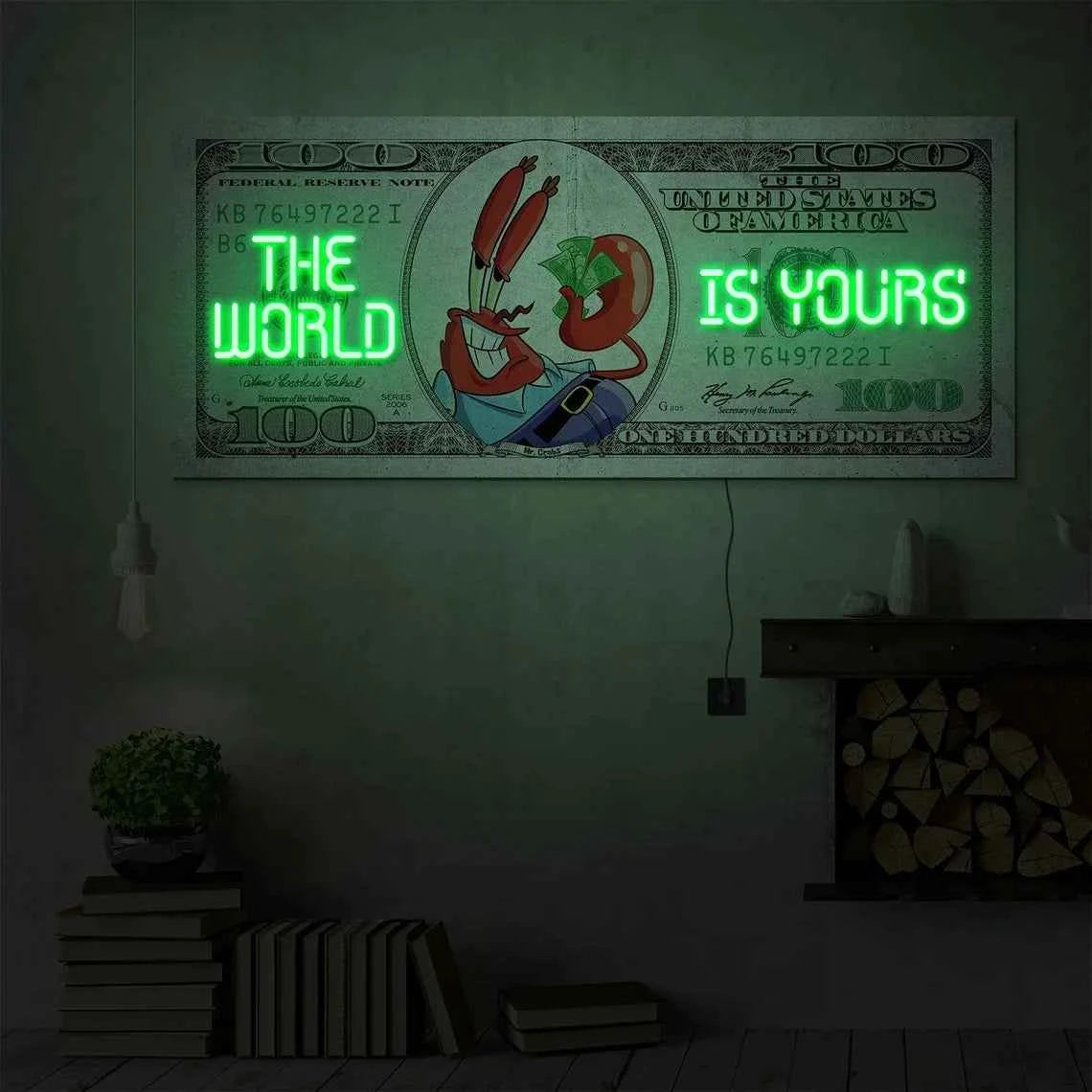 The World Is Yours LED Neon Sign