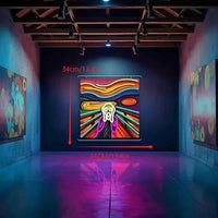 Scream Neon Light Sign USB Dimmable LED Neon Sign for Bedroom Club Bar Game Room Man Cave Party Gifts Wall Art Decoration Gifts