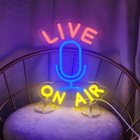 Live On Air LED Neon Sign